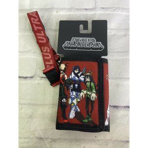 My Hero Academia MHA UA High Plus Ultra Crew Trifold Wallet With Lanyard Anime